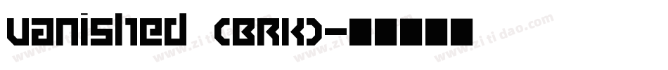 Vanished (BRK)字体转换